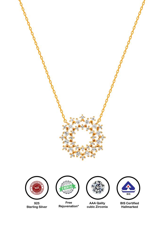 Silberry 925 Sterling Silver Imperial Necklace : N3802