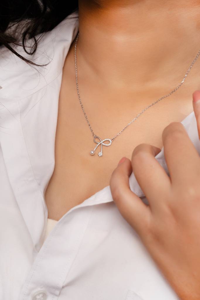 Silberry 925 Sterling Silver Gifted Shine Necklace : N3822