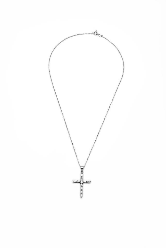 Silberry 925 Sterling Silver Layered Cross Pendant : N383