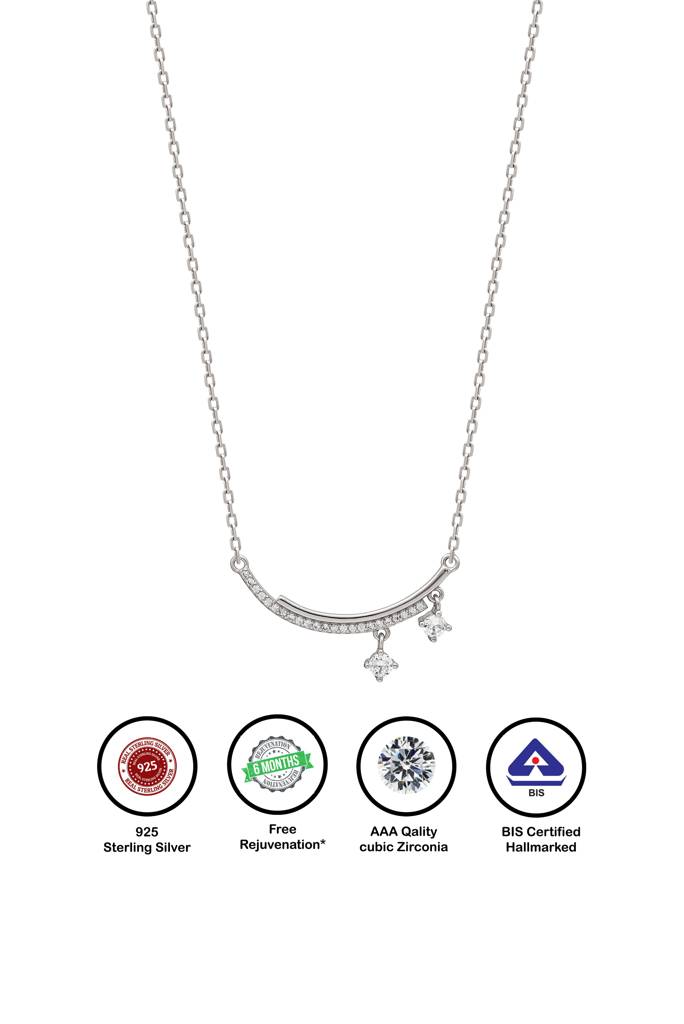 Silberry 925 Sterling Silver Starry Night Necklace : N3872