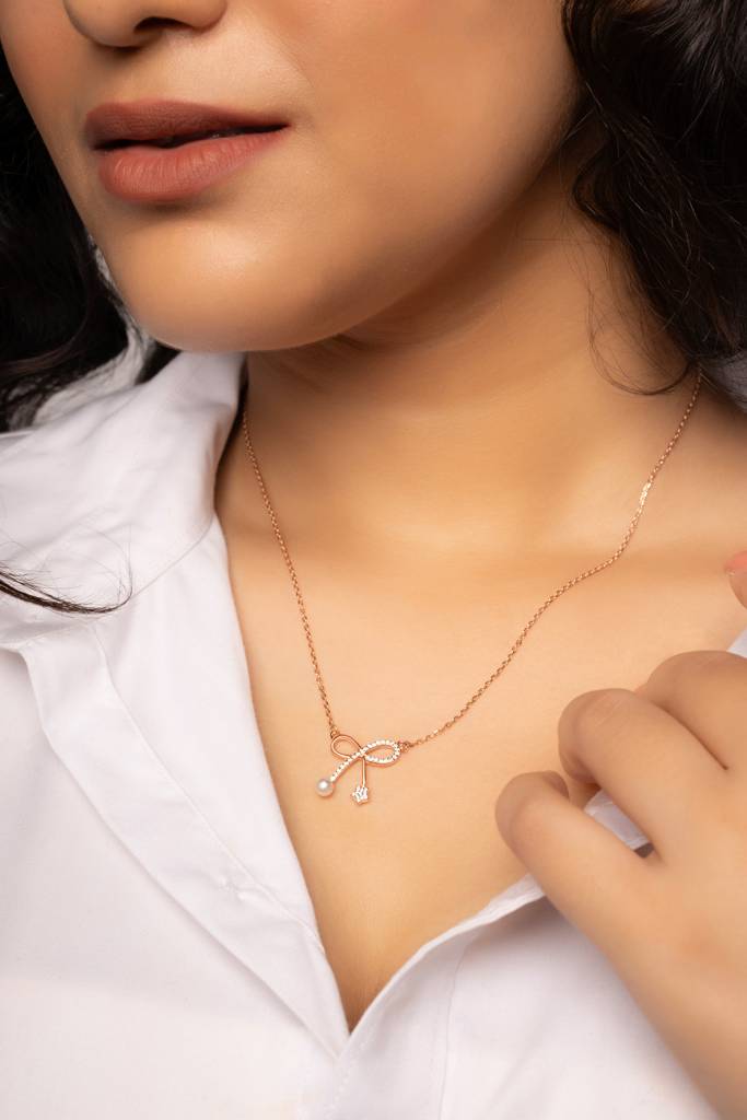 Silberry 925 Sterling Silver Gifted Shine Necklace : N3959