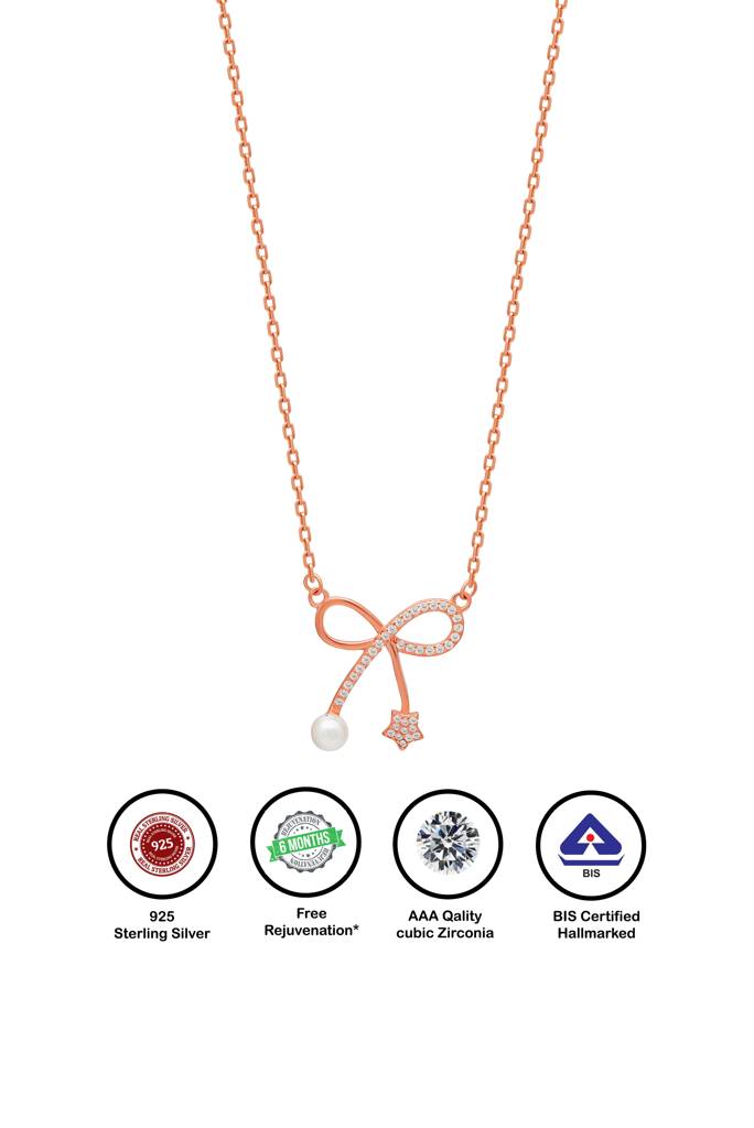 Silberry 925 Sterling Silver Gifted Shine Necklace : N3959