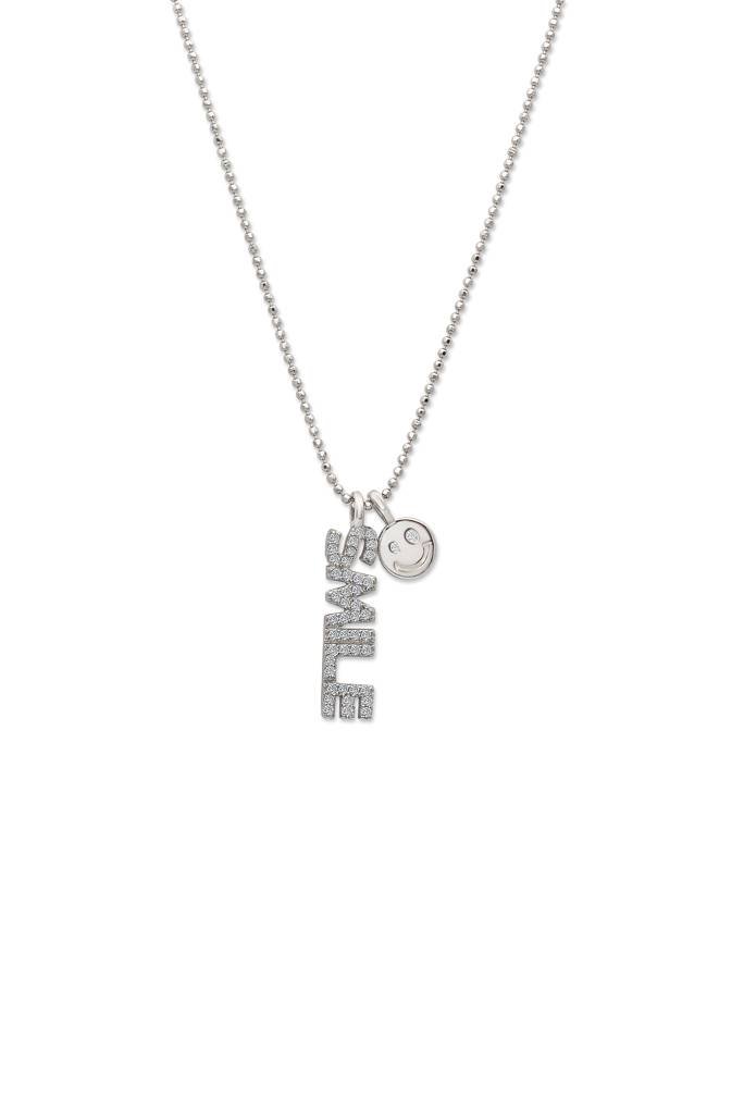 Silberry 925 Sterling Silver Smile Struck Necklace : N399