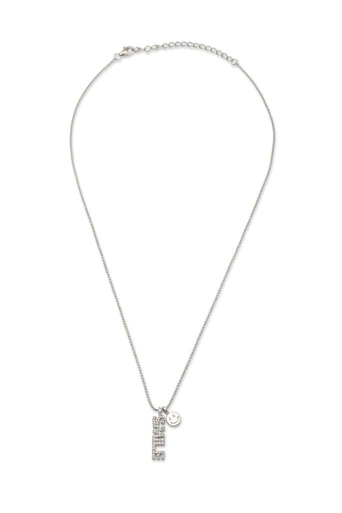 Silberry 925 Sterling Silver Smile Struck Necklace : N399