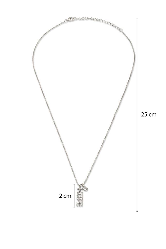 Silberry 925 Sterling Silver Crystal Hope Necklace : N404
