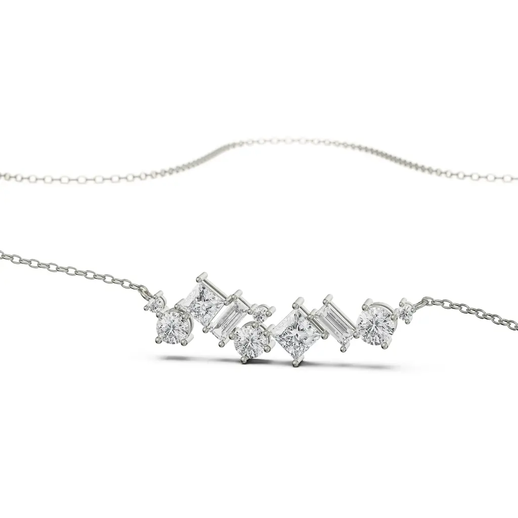 Twilight Shimmer Diamond Necklace : NCK04