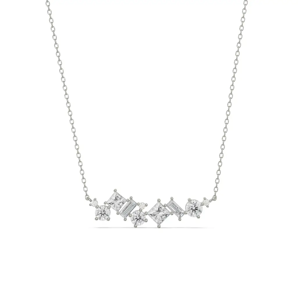 Twilight Shimmer Diamond Necklace : NCK04
