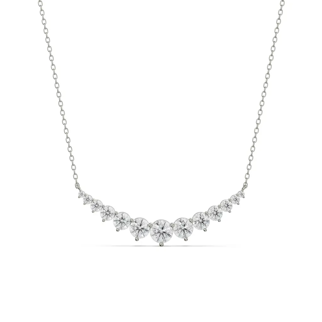 Eternity Round Diamond Necklace : NCK07