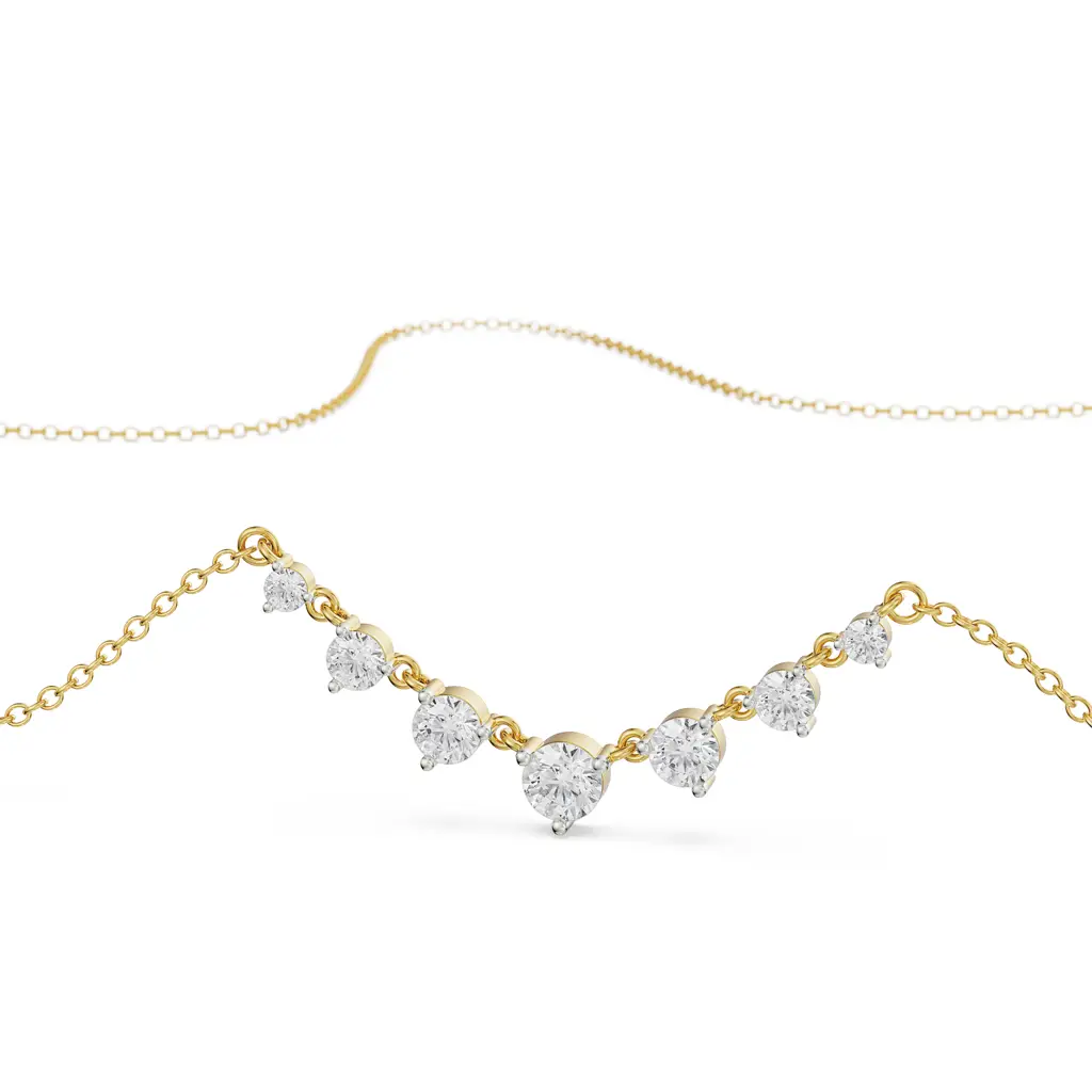 Minimalist Tennis Diamond Necklace : NCK08