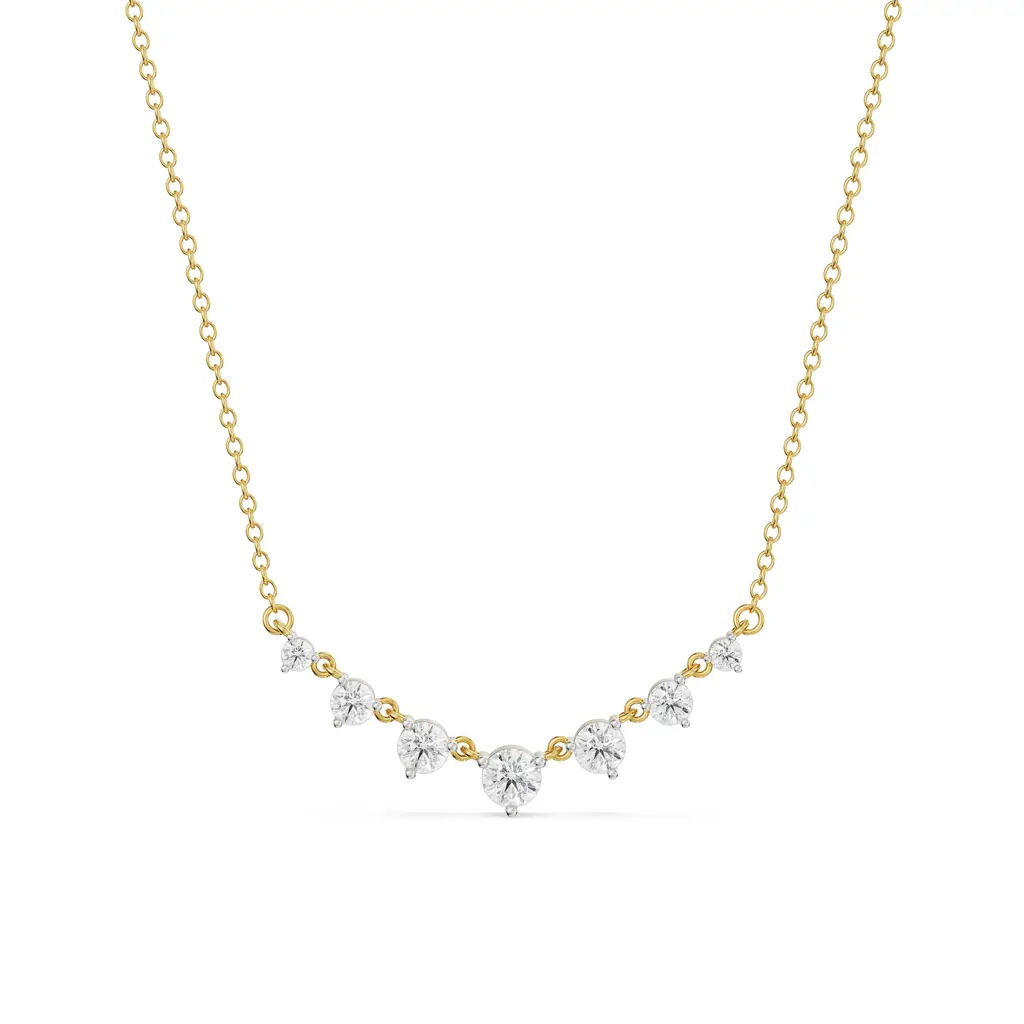 Minimalist Tennis Diamond Necklace : NCK08