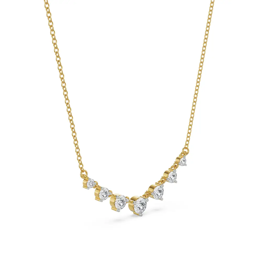 Minimalist Tennis Diamond Necklace : NCK08