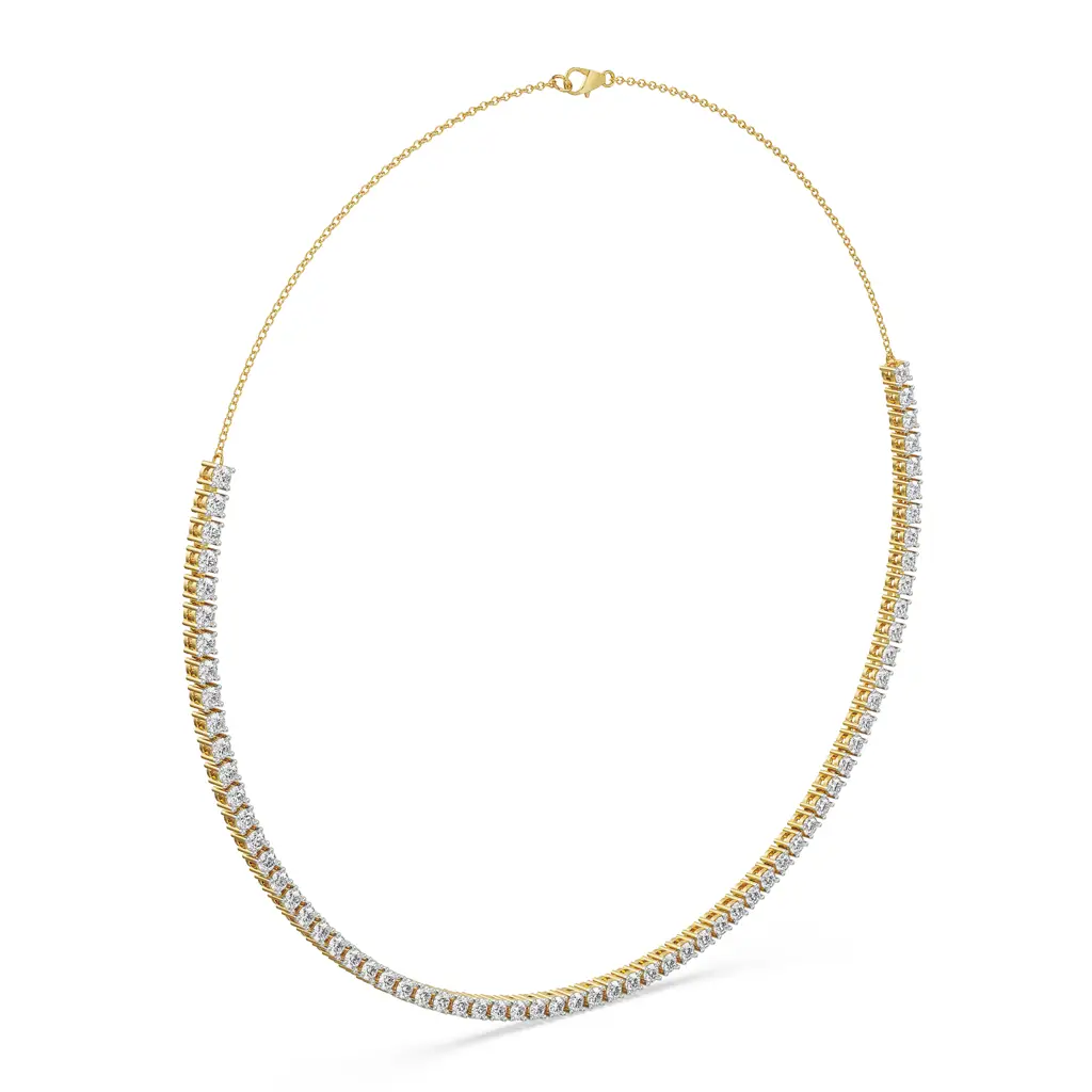 Sleek Diamond Tennis Necklace : NCK09