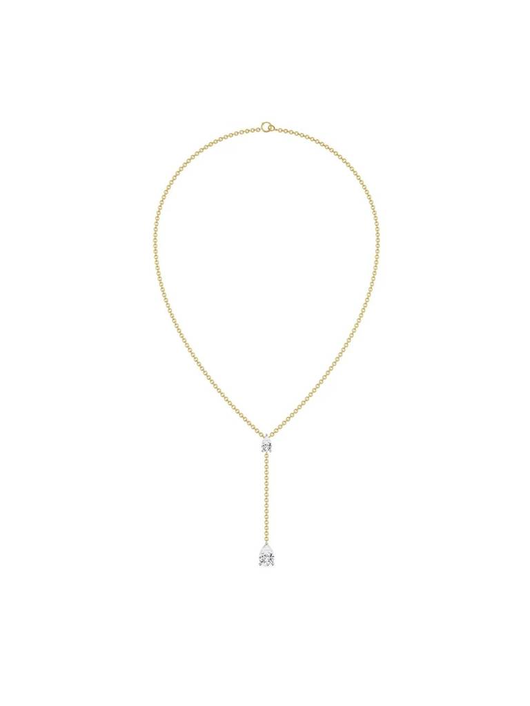 Pear Drop Diamond Necklace : NCK25