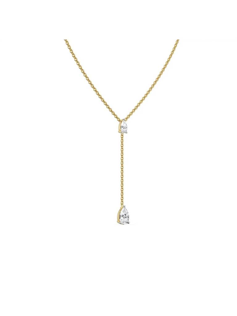 Pear Drop Diamond Necklace : NCK25