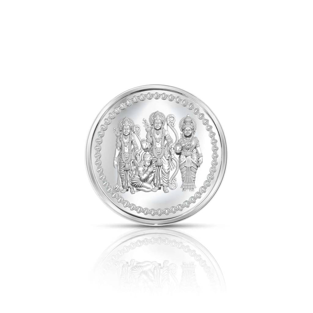 5G Pure Silver Coin Ram Darbar Engraving | Divine Collectible | Gift & Puja Purpose : NCNWW01500033