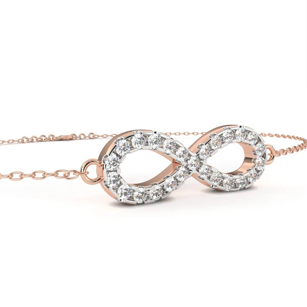 Anek  Infinity Gold Chain Bracelet For Everyday Elegance : ND-BRCT-14R-902