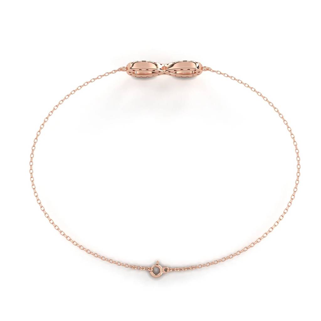 Anek  Infinity Gold Chain Bracelet For Everyday Elegance : ND-BRCT-14R-902