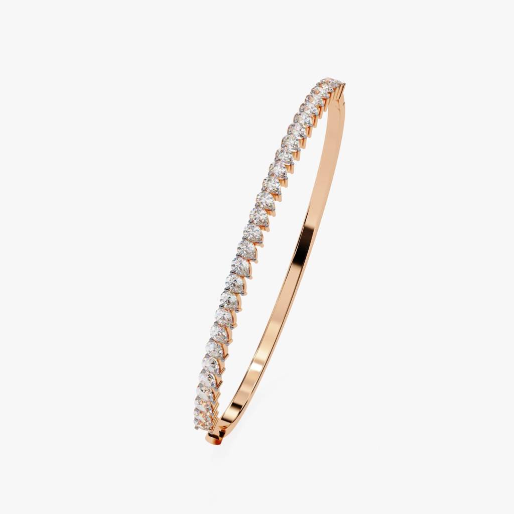 Anek  Timeless Pear-Shaped Diamond Bracelet : ND-BRCT-14R-914