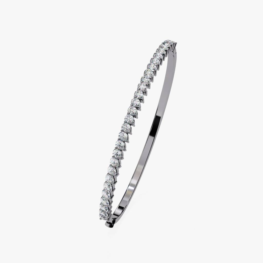 Anek  Timeless Pear-Shaped Diamond Bracelet : ND-BRCT-14W-915