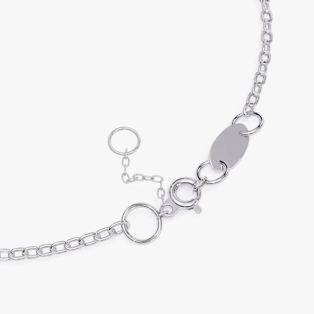 Bracelet  Minimalist Bezel Diamond Bracelet : ND-BRCT-14W-945