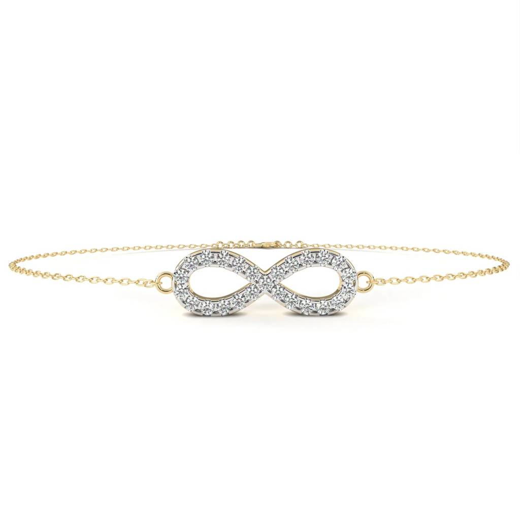 Anek  Infinity Gold Chain Bracelet For Everyday Elegance : ND-BRCT-14Y-901