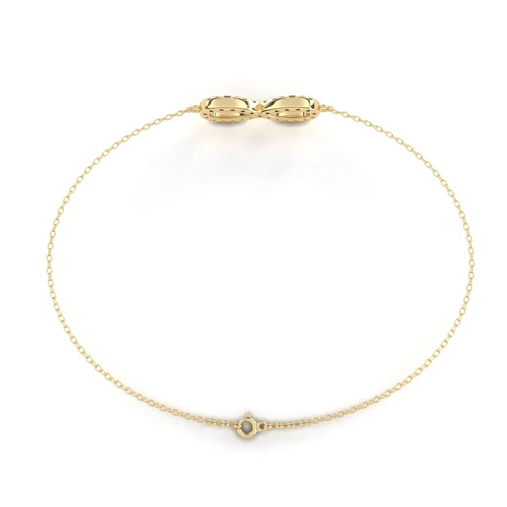 Anek  Infinity Gold Chain Bracelet For Everyday Elegance : ND-BRCT-14Y-901