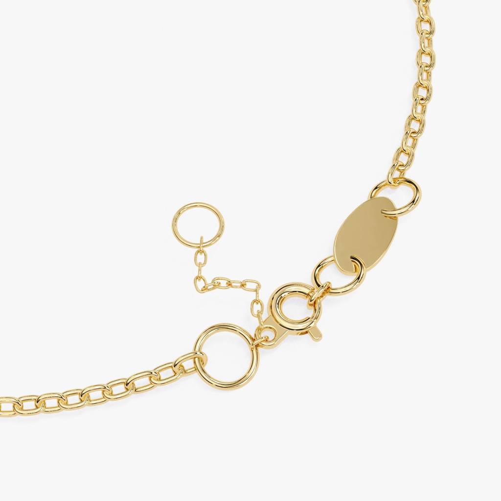 Bracelet  Minimalist Bezel Diamond Bracelet : ND-BRCT-14Y-943