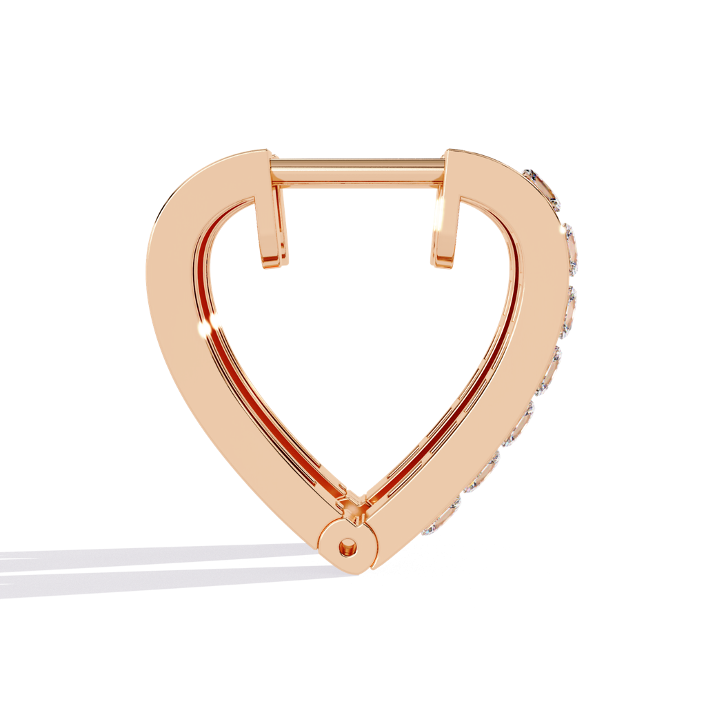 Amaya  Hoop Earrings With Princess Lab Grown Diamond And Channel Setting : ND-ERNG-14R-916
