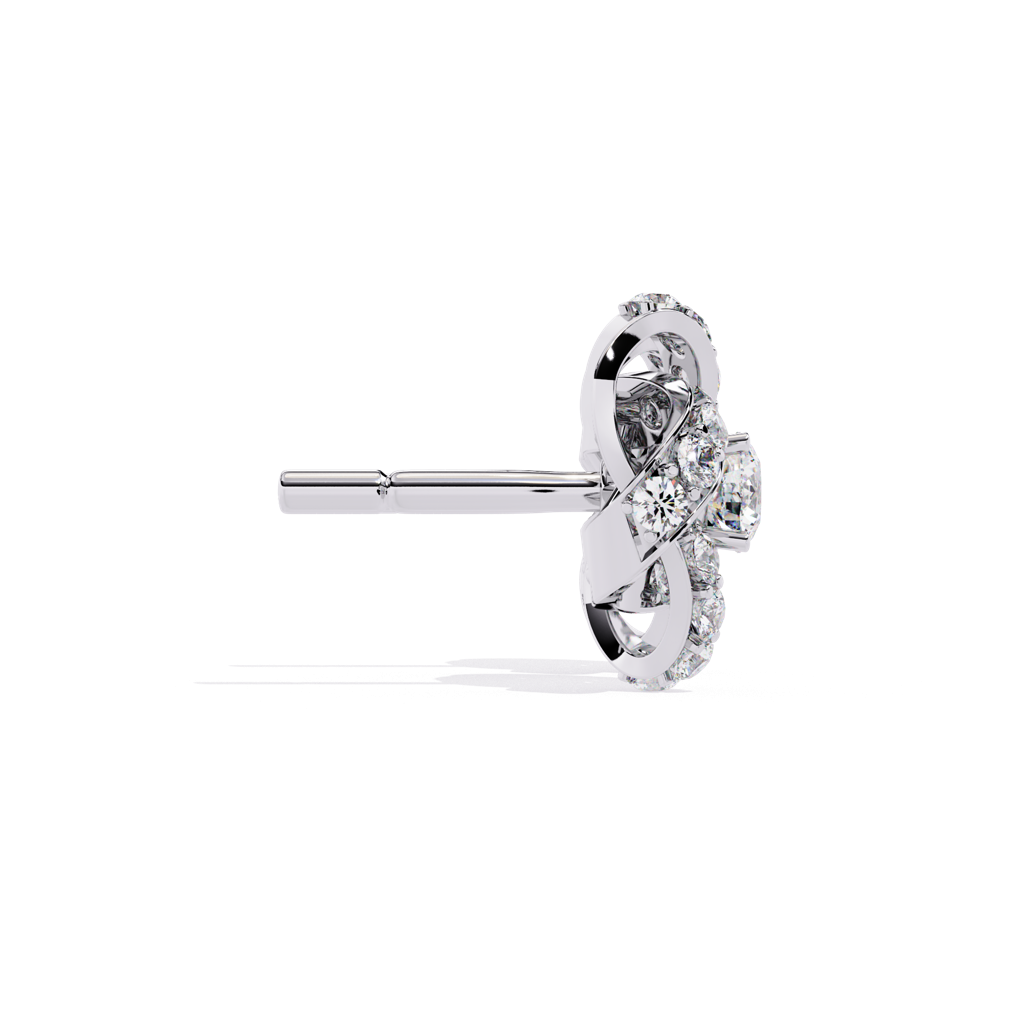 Mode  Round Lab Grown Diamond Studs : ND-ERNG-14W-1045