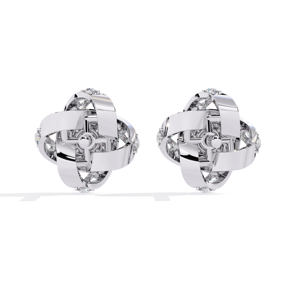 Mode  Round Lab Grown Diamond Studs : ND-ERNG-14W-1045