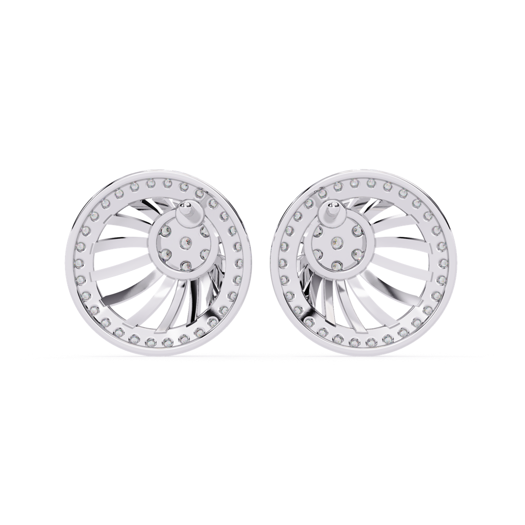 Celestia  Eclipse Charm Round Lab-Grown Diamond Studs : ND-ERNG-14W-945