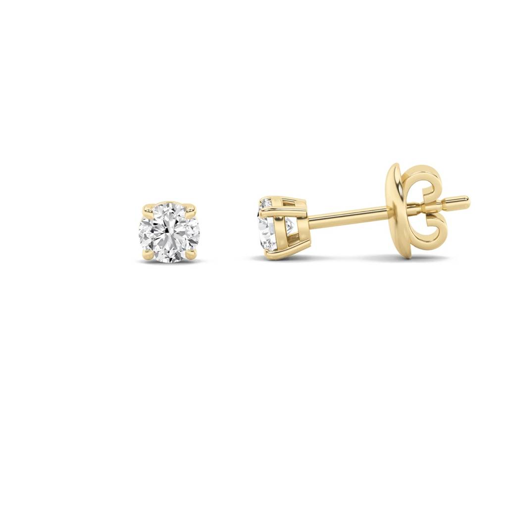 Thea  Studs With Four Prongs Round Lab-Grown Diamond : ND-ERNG-14Y-1109