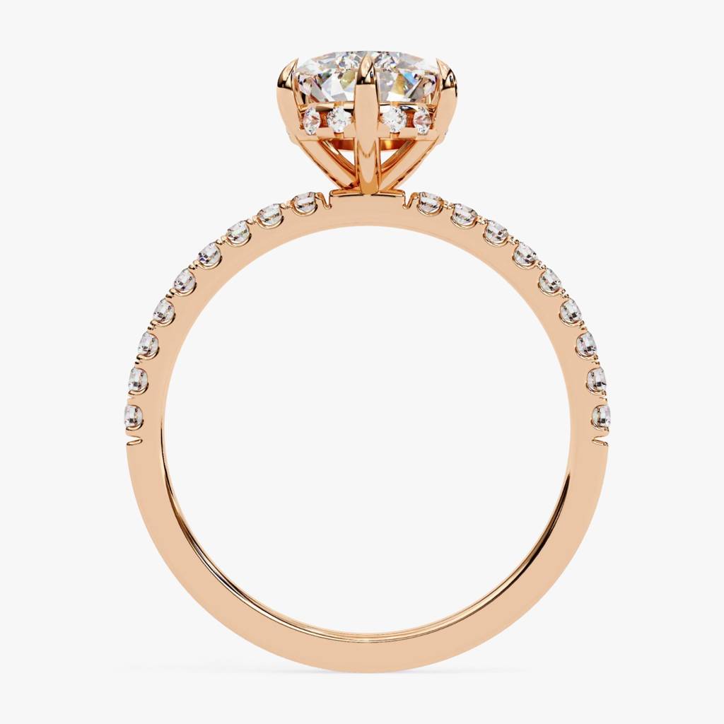 Mira  Pear With Hidden Halo Lab-Grown Diamond Ring : ND-RNG-14R-1082-6