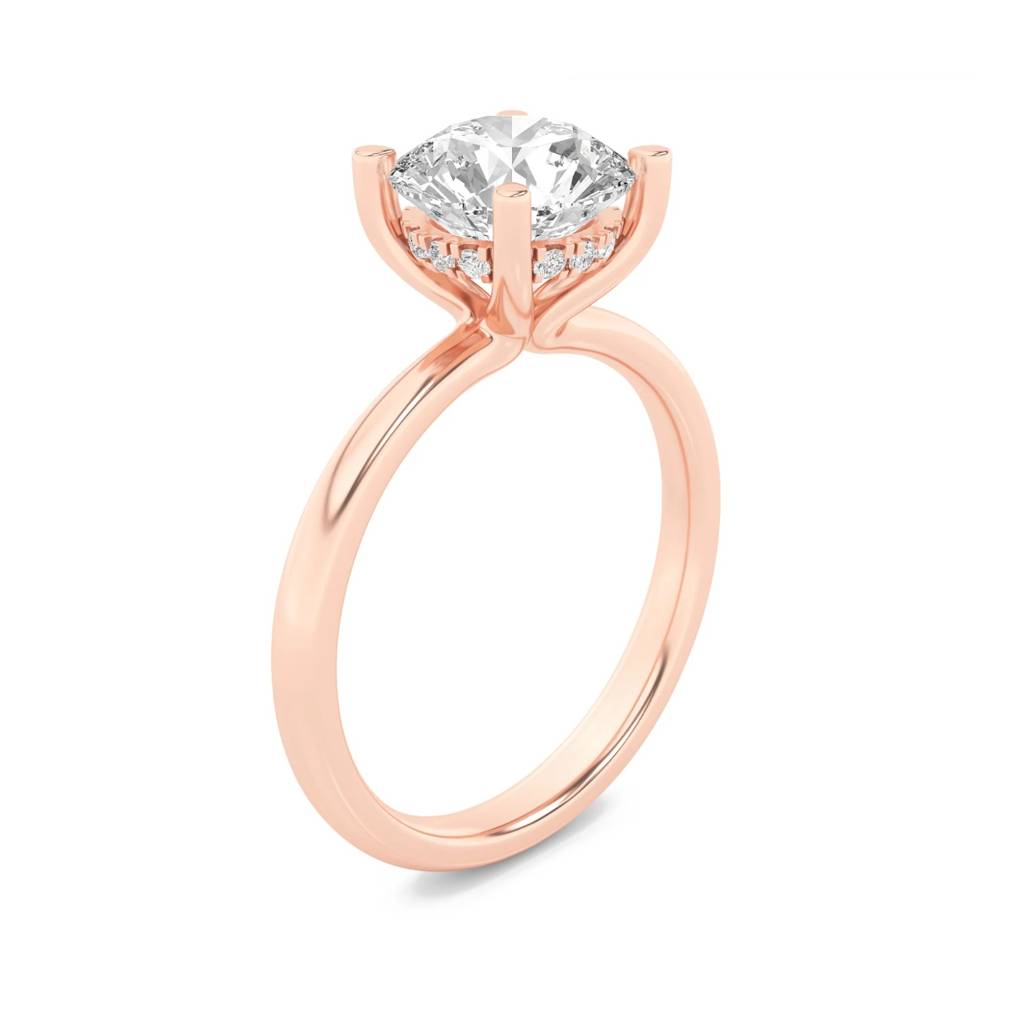 Mirage Round Diamond With Hidden Halo Lab-Grown Diamond Ring : ND-RNG-14R-1112-6