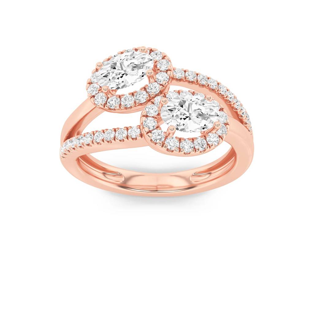 Toi Et Moi  Oval & Oval Lab-Grown Diamond Ring : ND-RNG-14R-1292-6