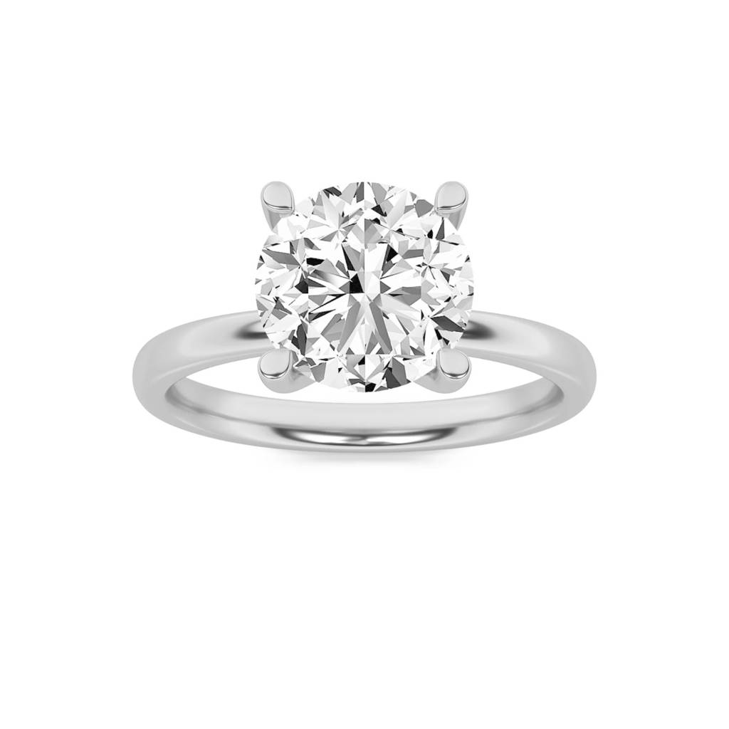 Mirage Round Diamond With Hidden Halo Lab-Grown Diamond Ring : ND-RNG-14W-1113-7