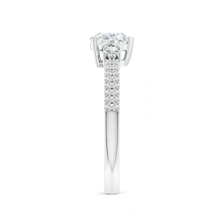 Aria  Heart & Round Trio Lab-Grown Diamond Ring : ND-RNG-14W-945-6