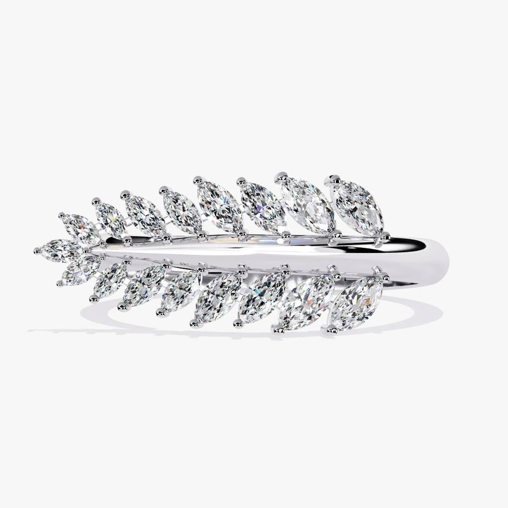 Flora  Classic Marquise-Shaped Lab Grown Diamond Ring : ND-RNG-14W-999-6
