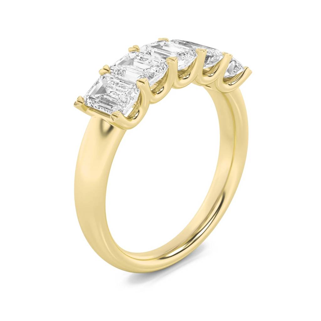 Foreva  Emerald Lab-Grown Diamond Eternity Band : ND-RNG-14Y-1027-6