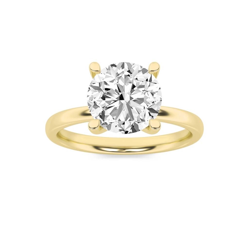 Mirage Round Diamond With Hidden Halo Lab-Grown Diamond Ring : ND-RNG-14Y-1111-6