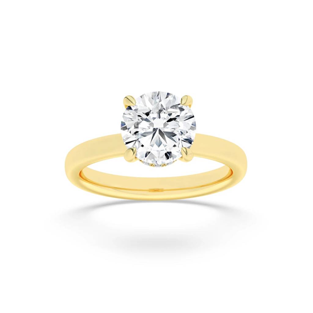 Mirage  Round With Hidden Halo Lab-Grown Diamond Ring : ND-RNG-14Y-1117-6