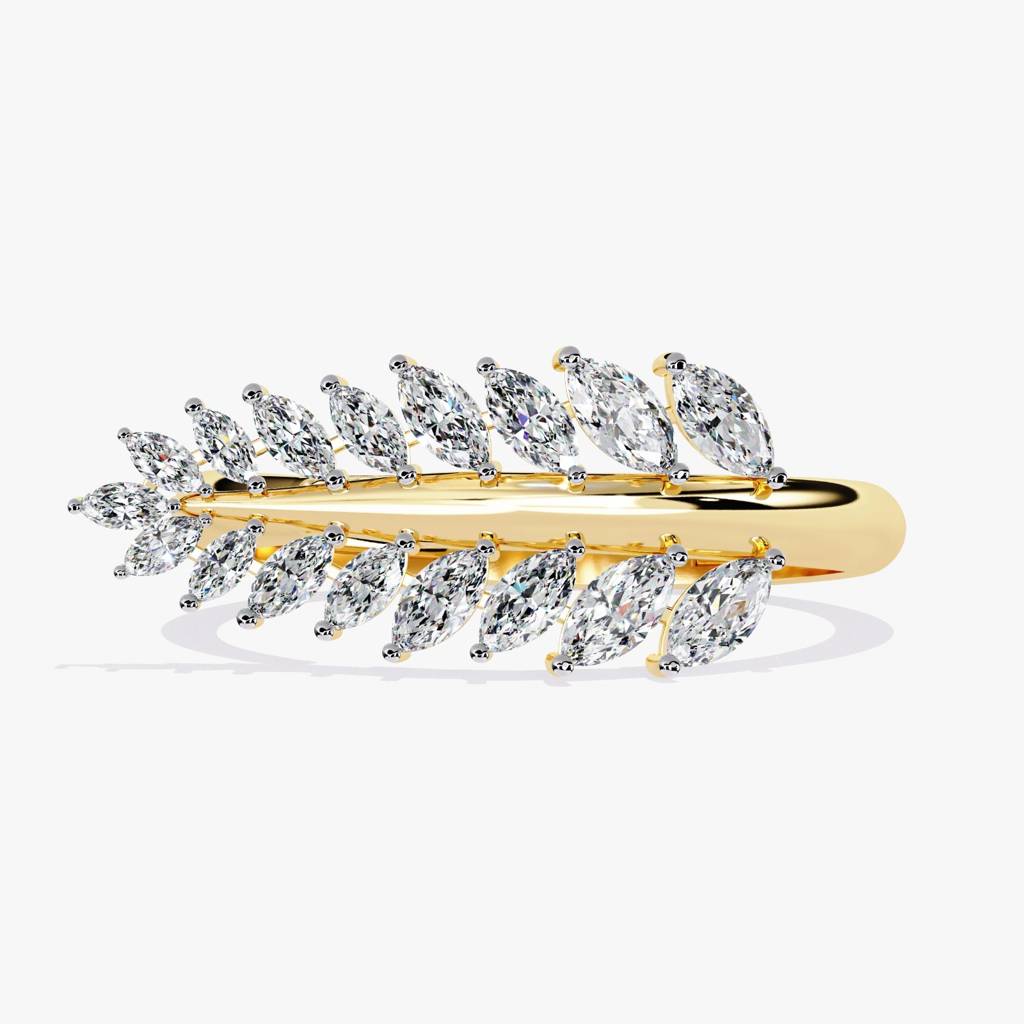 Flora  Classic Marquise-Shaped Lab Grown Diamond Ring : ND-RNG-14Y-997-6