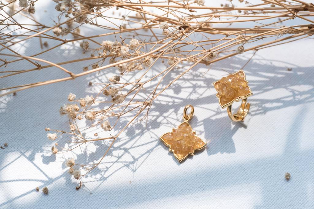 Natural Yellow Sapphire Gemstone Pendant : NH-PDT-07-YS