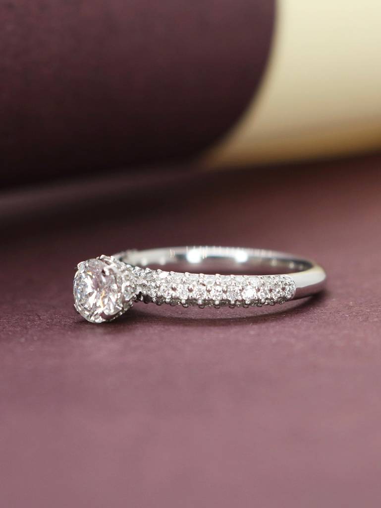 Beck 1Ct Lab Grown Diamond Ring Bold Brilliance By Fiona Diamonds : NEOFDLR0500RG18KT8322