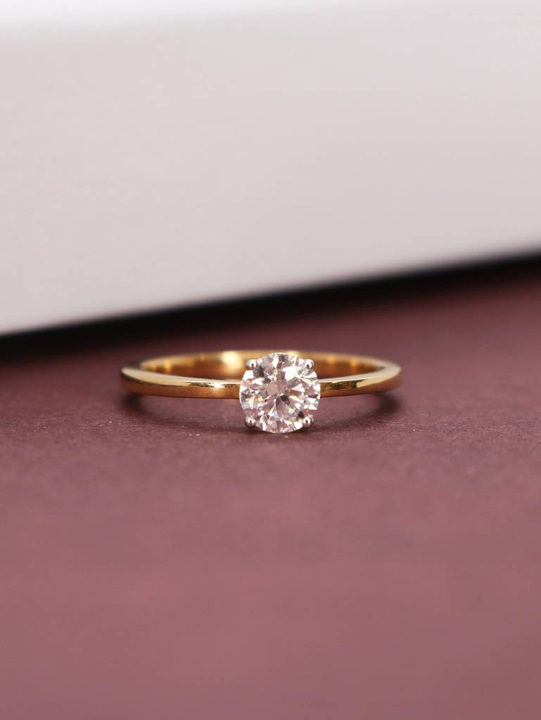 Quinn 56 Pointer Lab Grown Diamond Ring Classic Refinement By Fiona Diamonds : NEOFDLR0506RG18KT8114