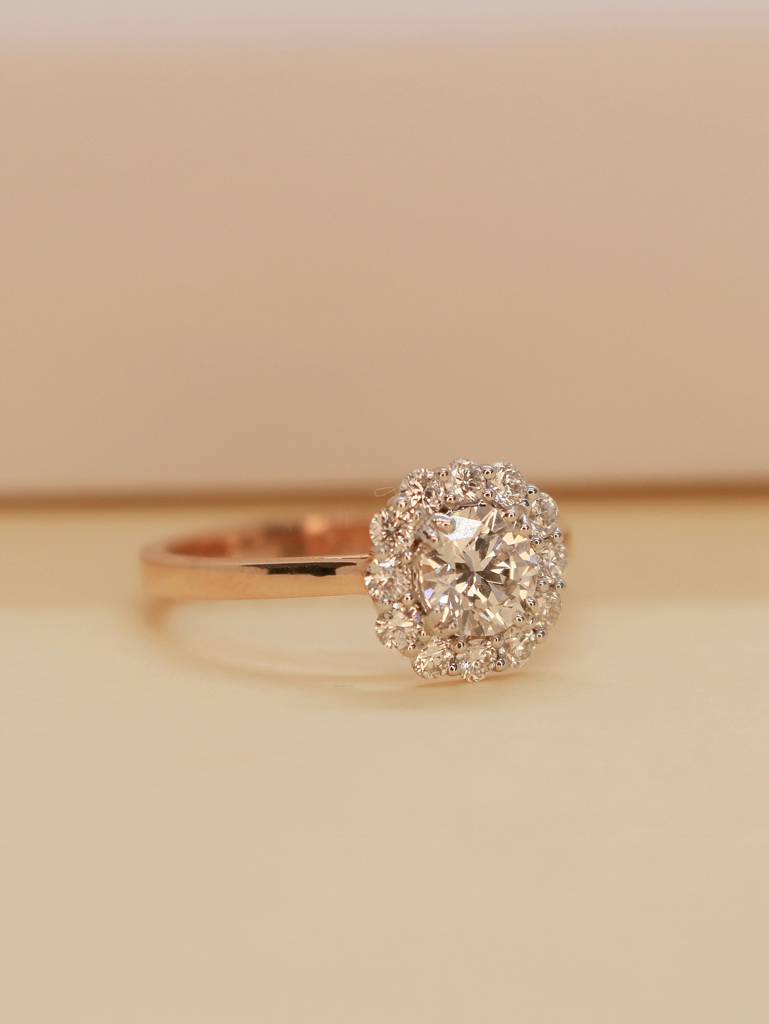 Ben 50 Pointer Lab Grown Diamond Ring Classic And Timeless By Fiona Diamonds : NEOFDLR0507RG18KT8031