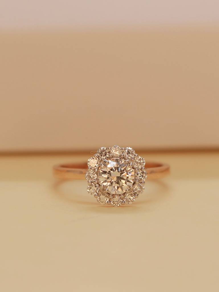Ben 50 Pointer Lab Grown Diamond Ring Classic And Timeless By Fiona Diamonds : NEOFDLR0507RG18KT8031