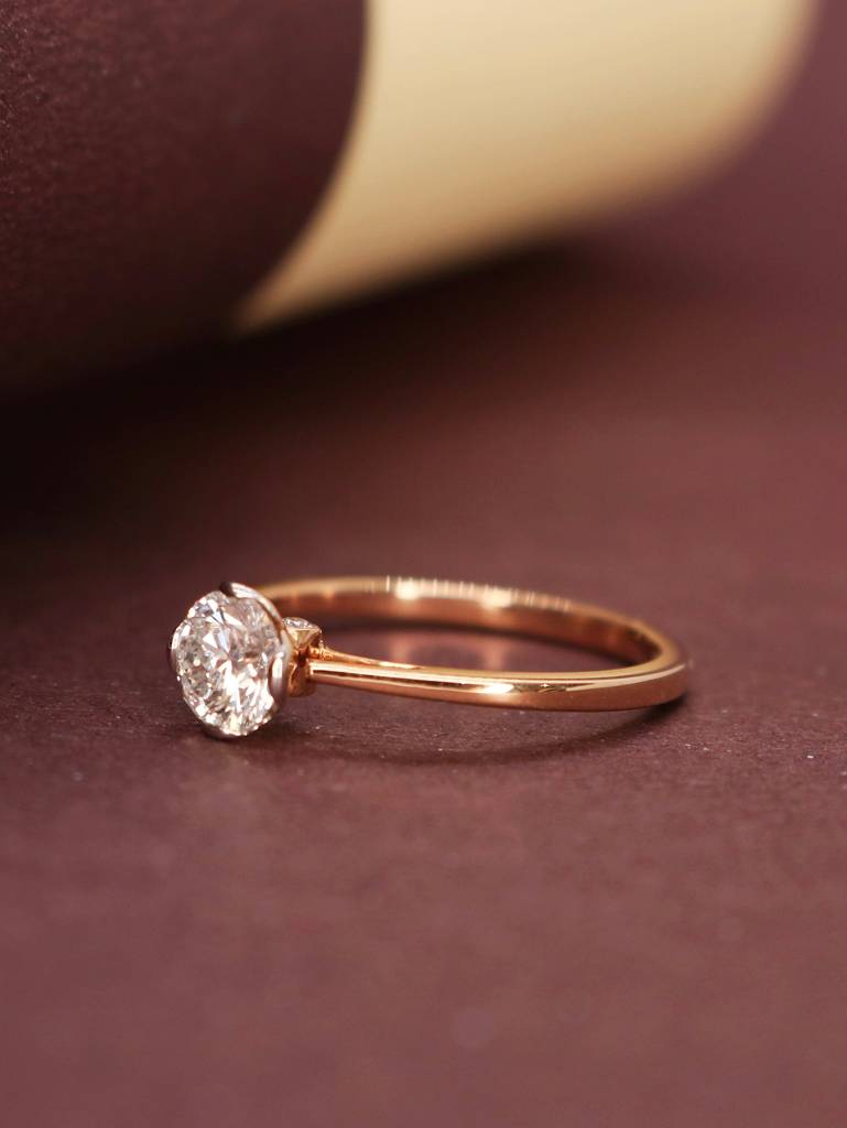 Zed 53 Pointer Lab Grown Diamond Ring Elegant Design By Fiona Diamonds : NEOFDLR0510RG18KT8130