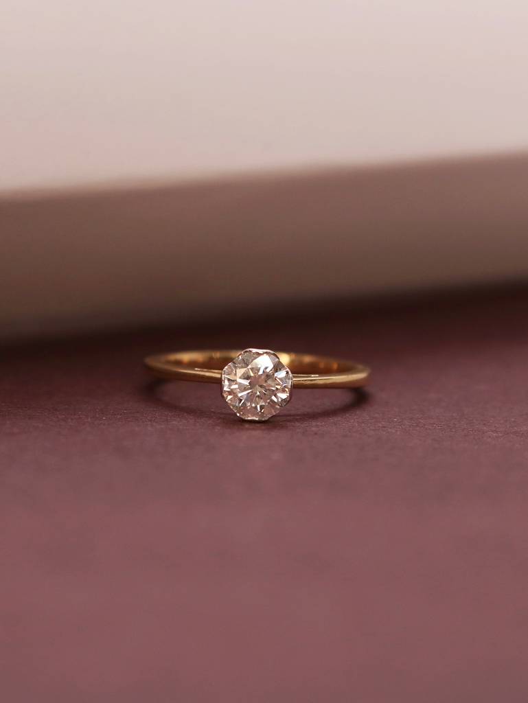 Axl 55 Pointer Lab Grown Diamond Ring Refined Sophistication By Fiona Diamonds : NEOFDLR0510RG18KT8131