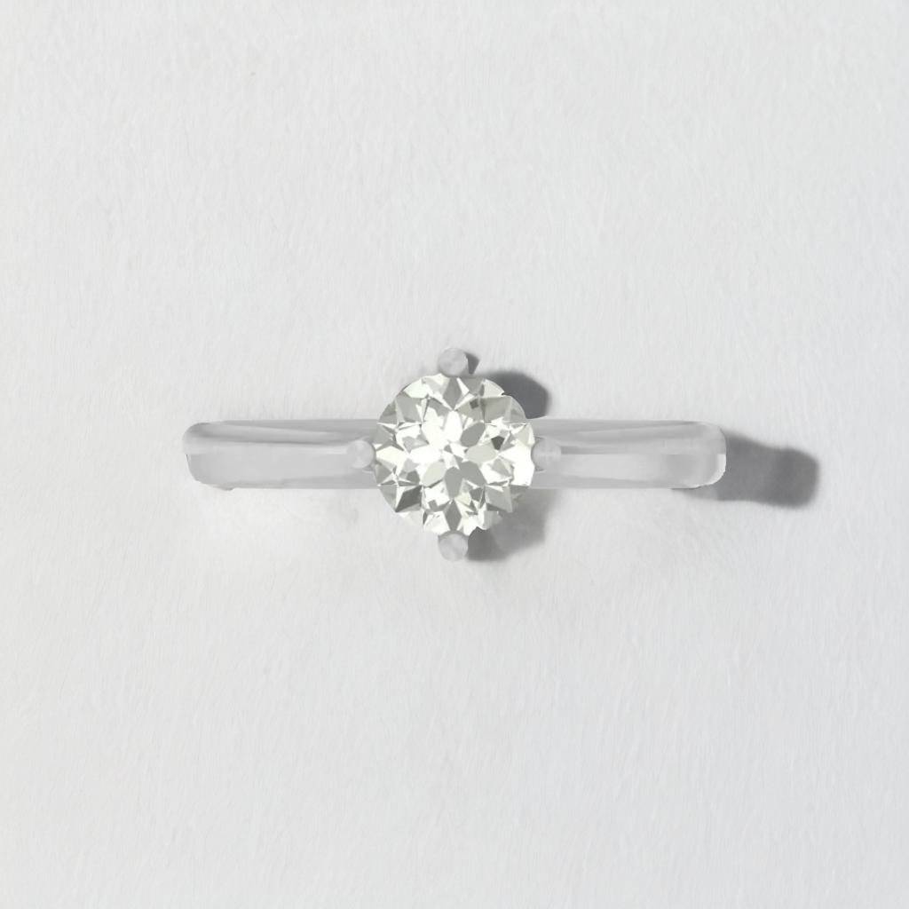 Vortexa 0.84 Pointer Round Lab Diamond Ring : NEOFDR001614KT2098